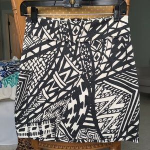 Silence + Noise abstract skirt